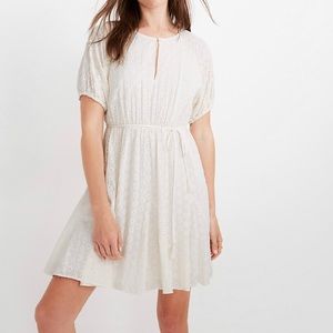 NWT Madewell Eyelet Tassel-Tie Mini Dress